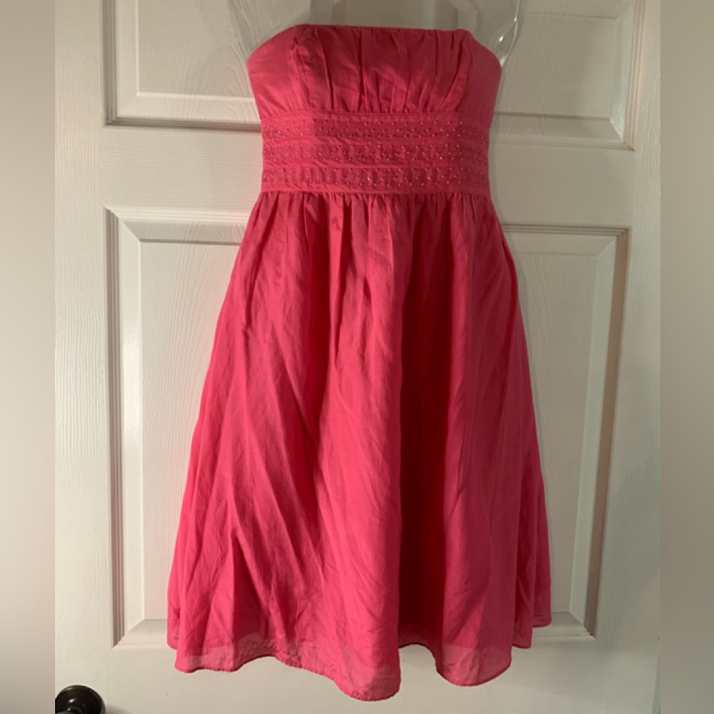 Vintage Lilly Pulitzer Pink Beaded Dress - Picture 1 of 16